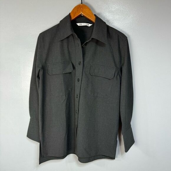 Zara Tops - Zara Women’s Shirt sz XS Oversized Poplin Top # E429